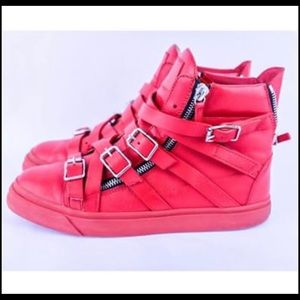 GIUSEPPE ZANOTTI - Red Leather Shoes